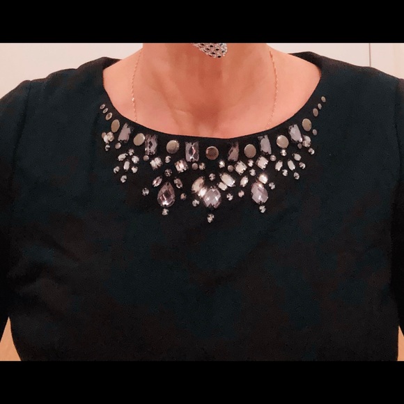 NWT Jewel Neck NYDJ Dress Built-in Shapewear party - Picture 4 of 7